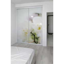 2 раздвижные двери с фотопечатью, Orhidee A-17